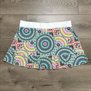 Colorful Patterned Women's Skort